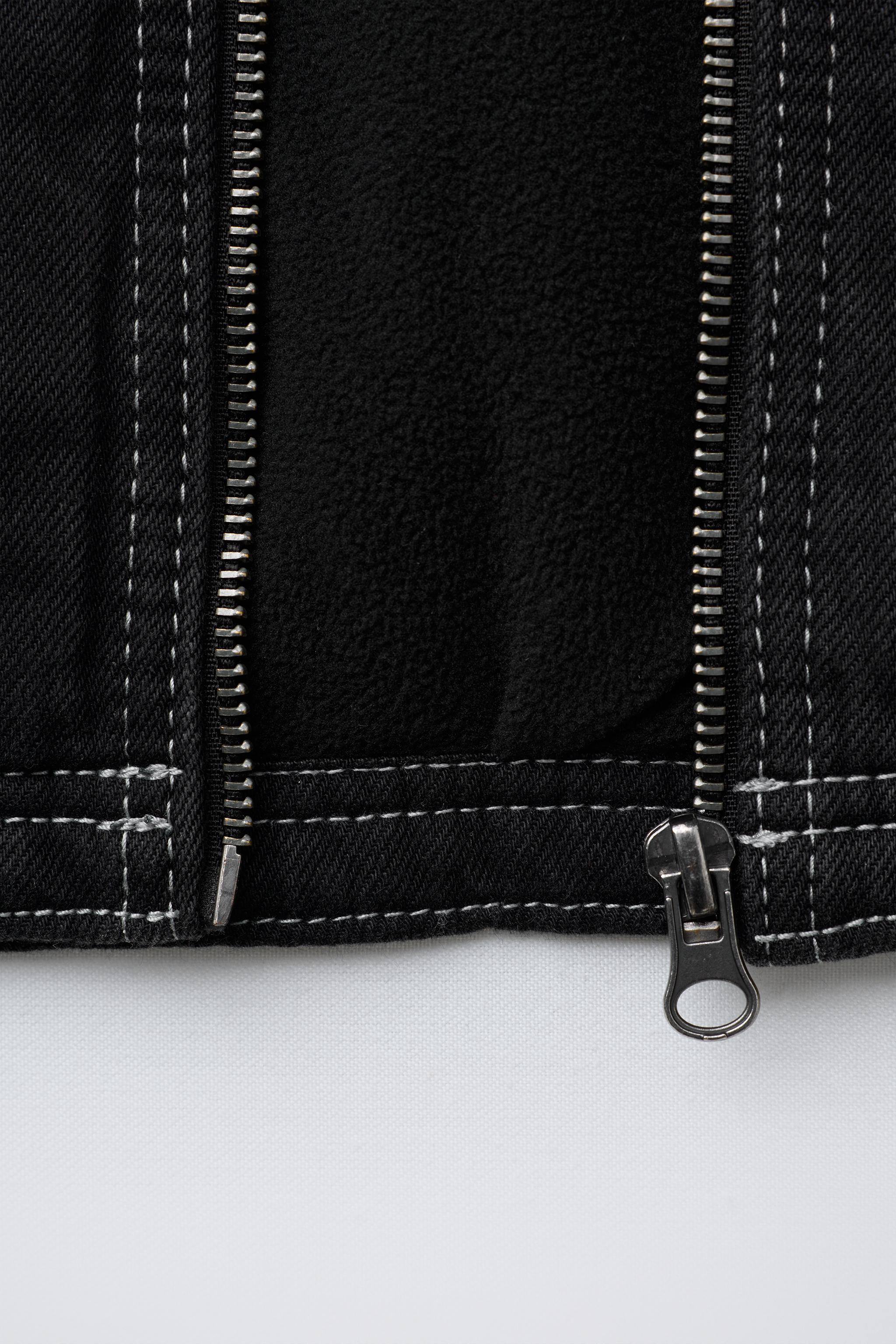 FLEECE LINED DENIM JACKET